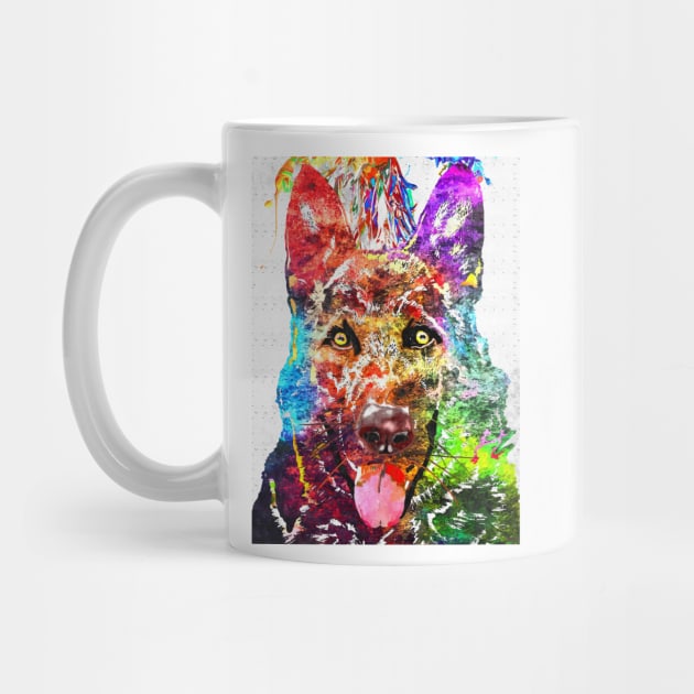 German Shepherd Alsatian Grunge by danieljanda